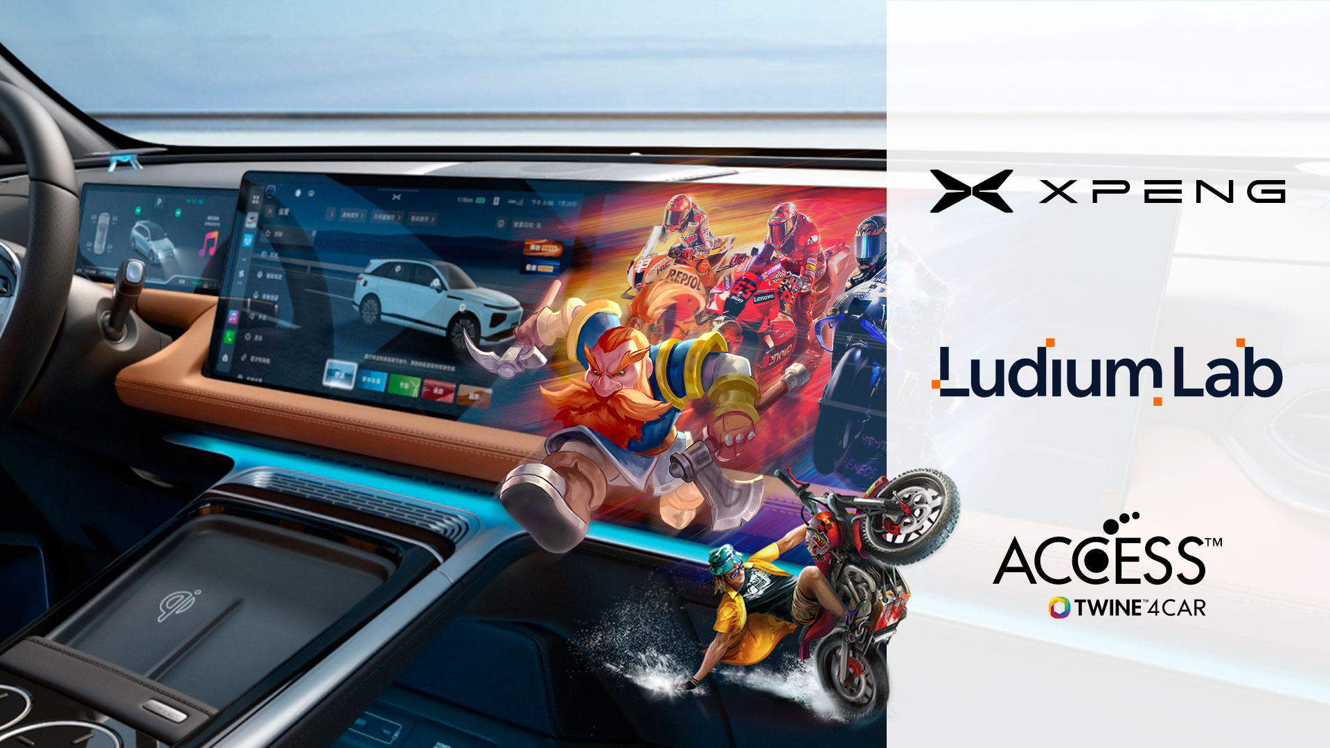 In-car online gaming with XPENG, Ludiu Lab and ACCESS